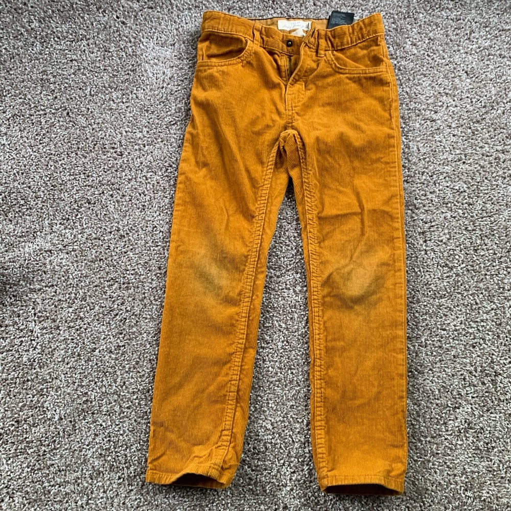 H&M Corduroy Yellow Boys Pants